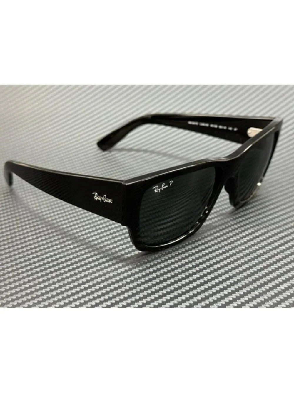 New Ray-Ban Men Black Sunglasses 56-18-145